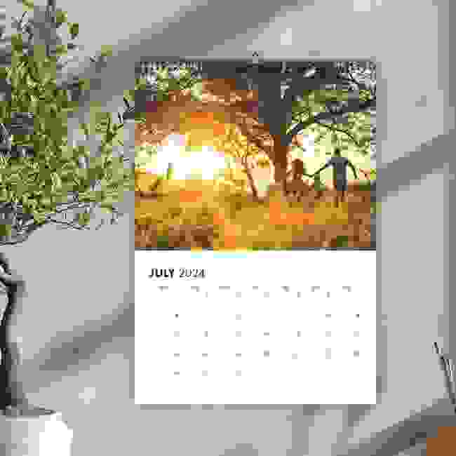 Customisable 2024 A4 Photo Calendar - Choose Your Start Month