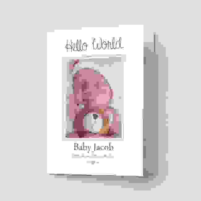 Baby Photo Announcement Cards - Portrait 