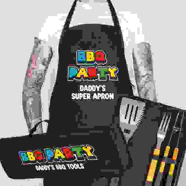 Personalised BBQ Party - BBQ Tool & Apron Set