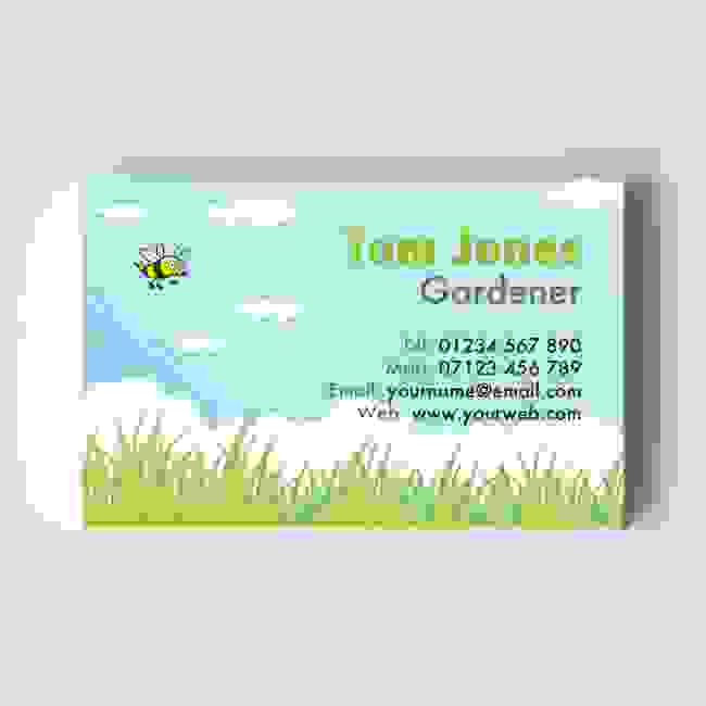 Florist/Gardener Templated Business Card 3