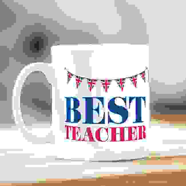 Best Teacher Bunting Mug