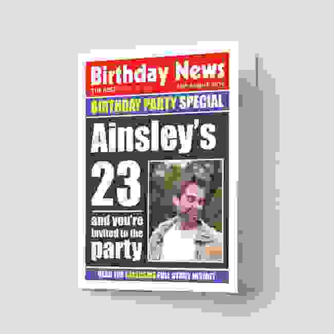 Birthday News - Party Invitations