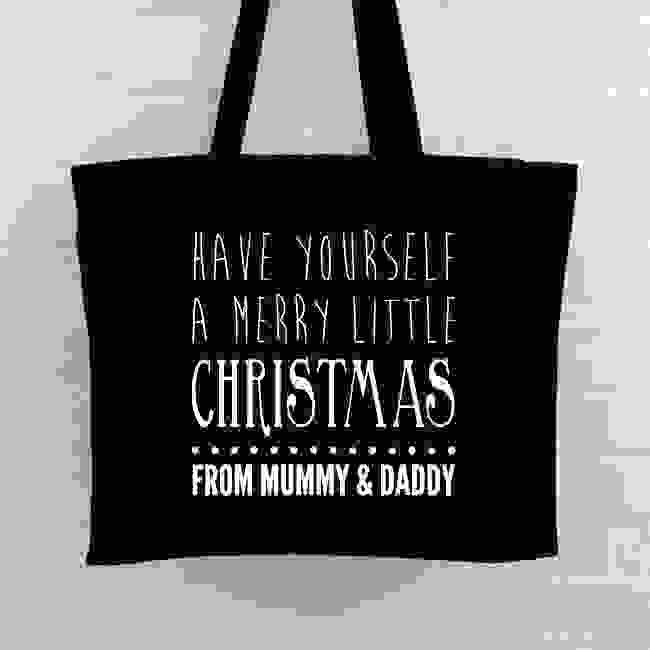 Christmas Personalised Tote Bag - Merry Little Christmas