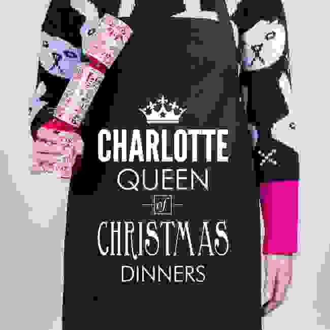 Christmas Personalised Apron - Queen of Christmas Dinners