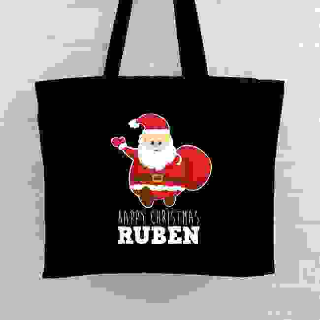 Christmas Personalised Tote Bag - Santa