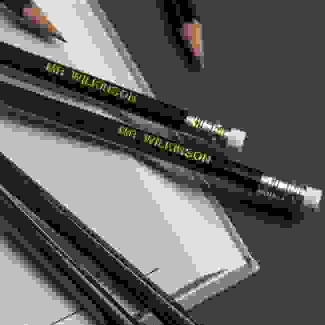 Personalised Black Graphite Pencils (12 Pack)
