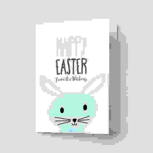 Blue Rabbit Easter Cards 