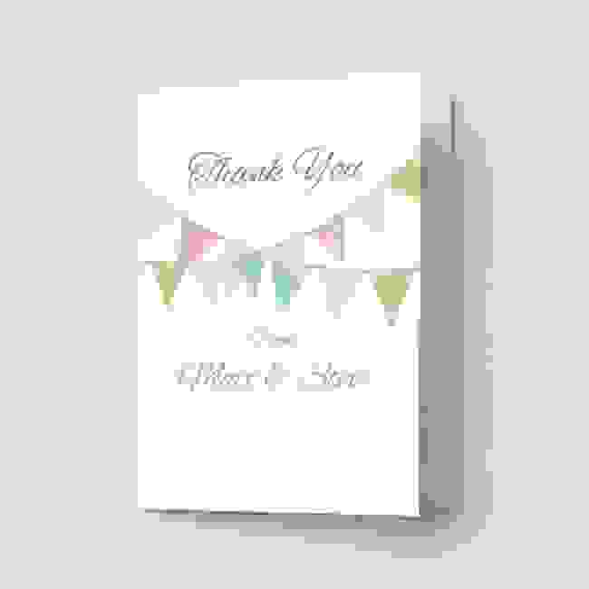 Bunting - Thank You Card
