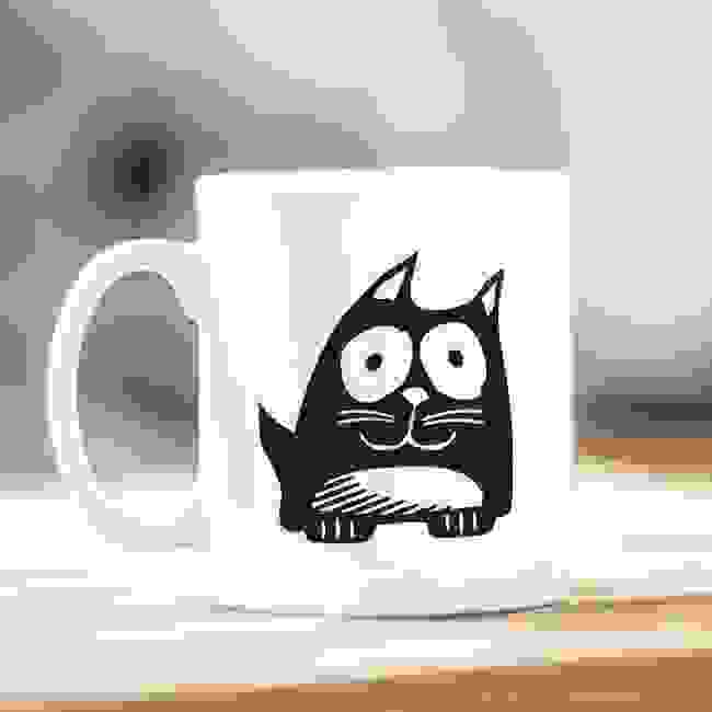 Cat Motif Mug