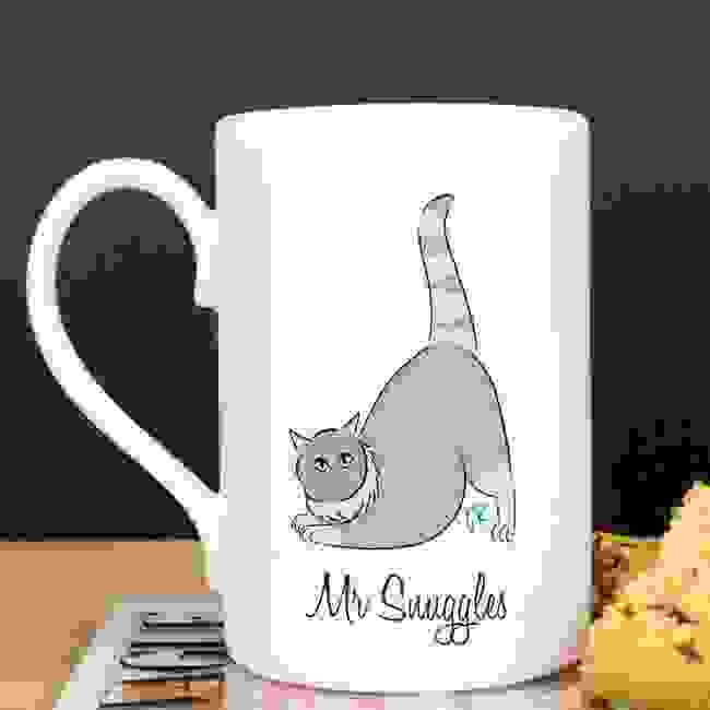 Personalised Cat Porcelain Coffee Mug