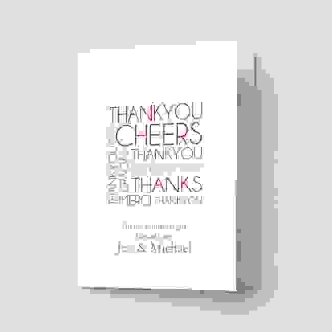 Thanks 2 - Thank You Card