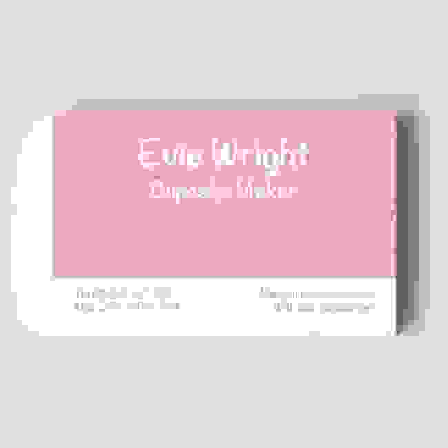 Cup Cake Maker Templated Business Card 1