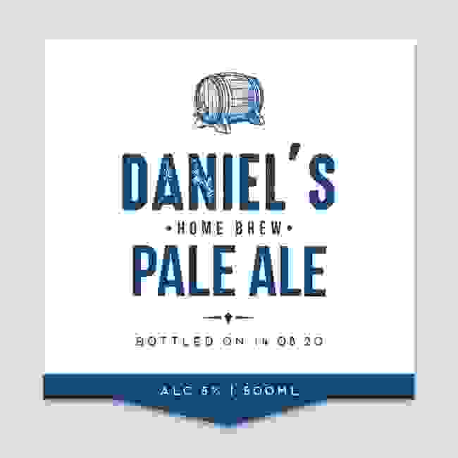 Personalised Beer Label - 4 Pack - Design 1