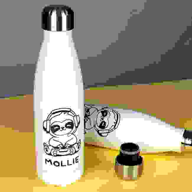 Personalised Sloth Water Bottle