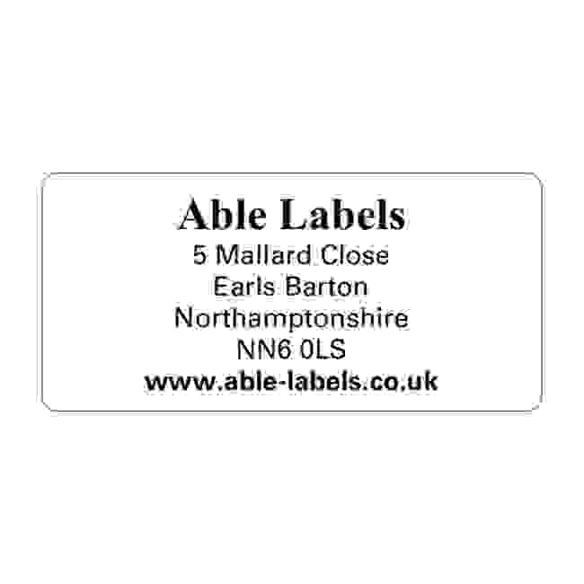 Design Your Own Cut Labels Clear