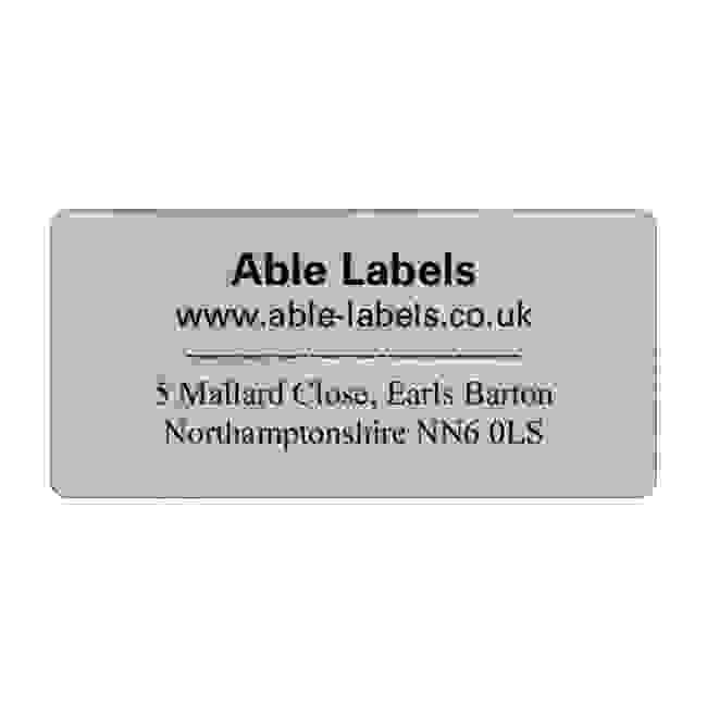 Design Your Own Cut Labels Silver