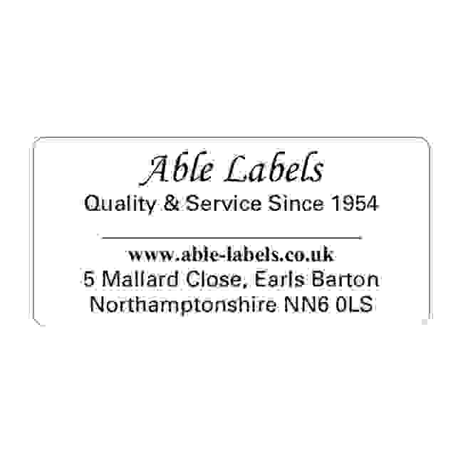 Design Your Own Cut Labels White