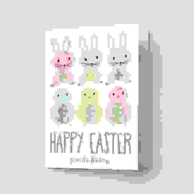 Easter Bunny and Chick Easter Cards 