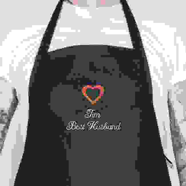Valentine's Day Embroidered Apron