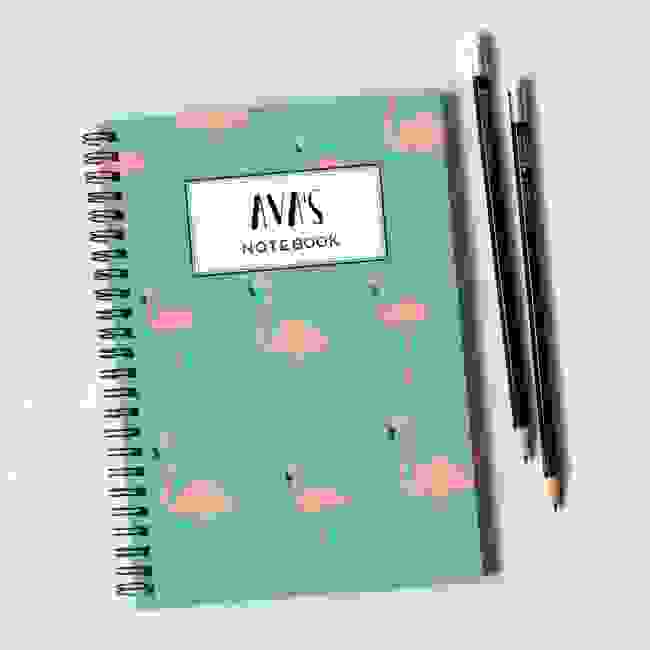 Flamingo Pattern Notebook & Pencil Gift Set