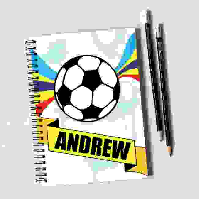 Football Notebook & Pencil Gift Set
