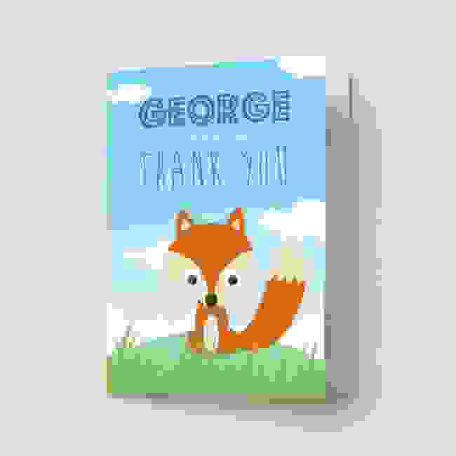 Children's Fox - Thank You Cards