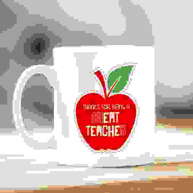 Great Teacher Apple Mug