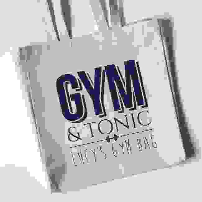 Personalised Tote Bag - Gym & Tonic
