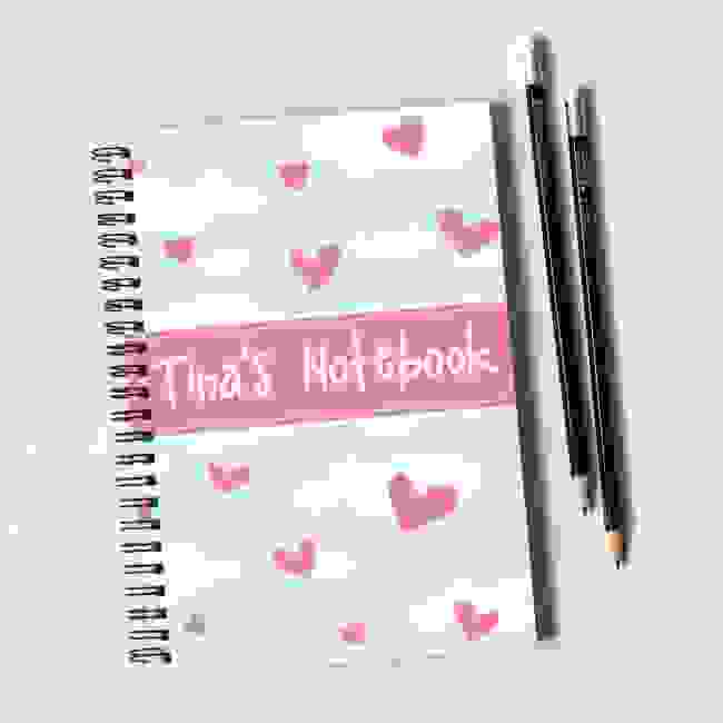 Heart Notebook & Pencil Gift Set