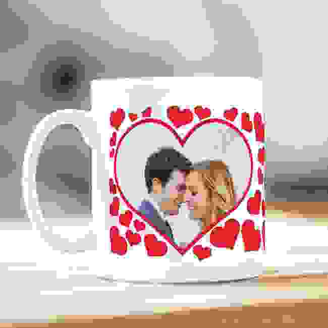 Hearts Photo Mug