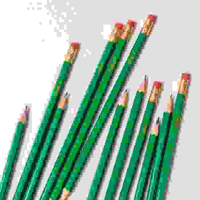 Personalised Green Pencils