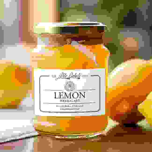 Personalised Vintage Lemon Marmalade Jam Jar Labels