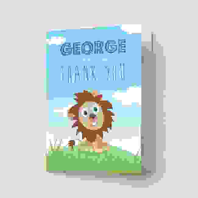 Children's Lion - Thank You Cards