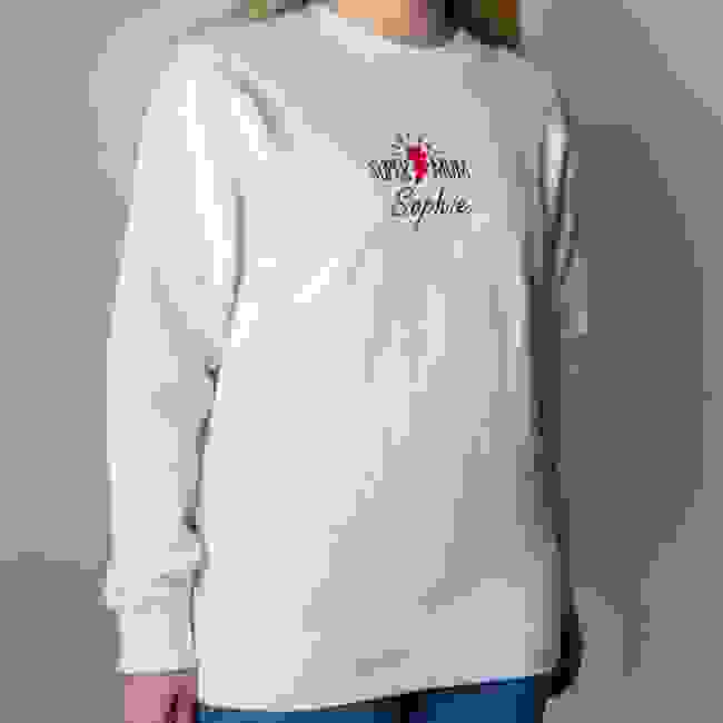 Personalised Embroidered "Super Mum" Mother's Day Sweater
