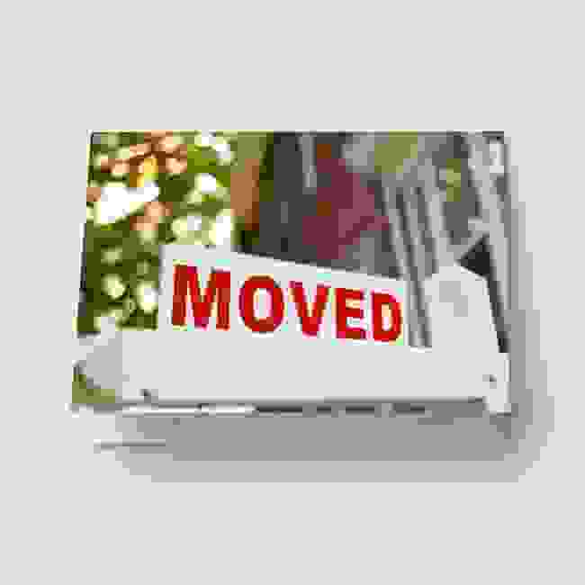 Moved Sign - Change of Address Cards