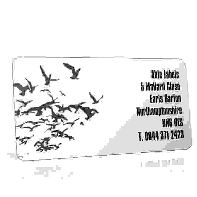 Pre Designed Birds Silhouette Address Label on A4 Sheets