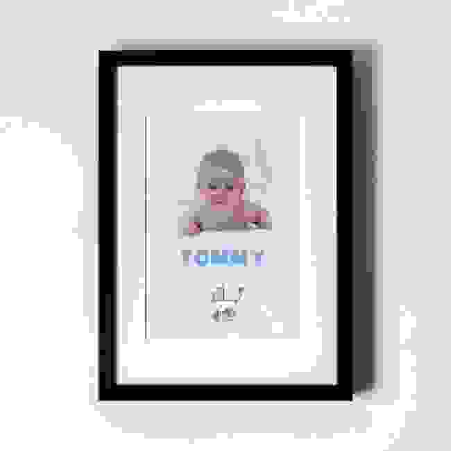 New Born Baby Boy - Personalised Art Print