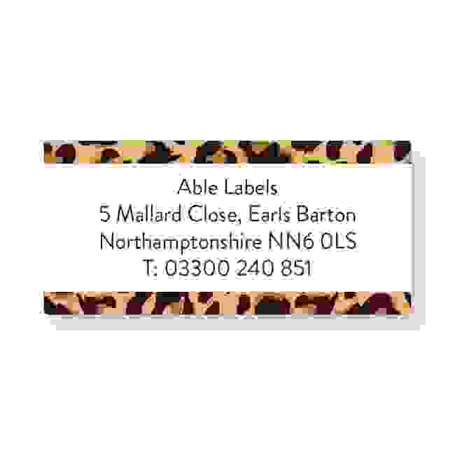 Leopard Spots A4 Sheet Labels