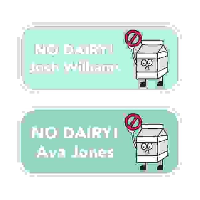 No Dairy - Allergy Labels - Style 1