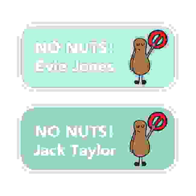 No Nuts - Allergy Labels - Style 1