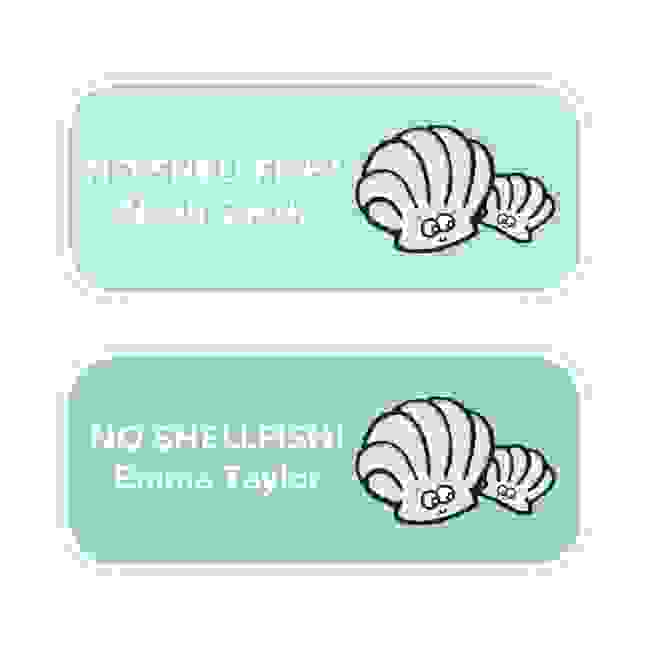 No Shellfish - Allergy Labels - Style 1