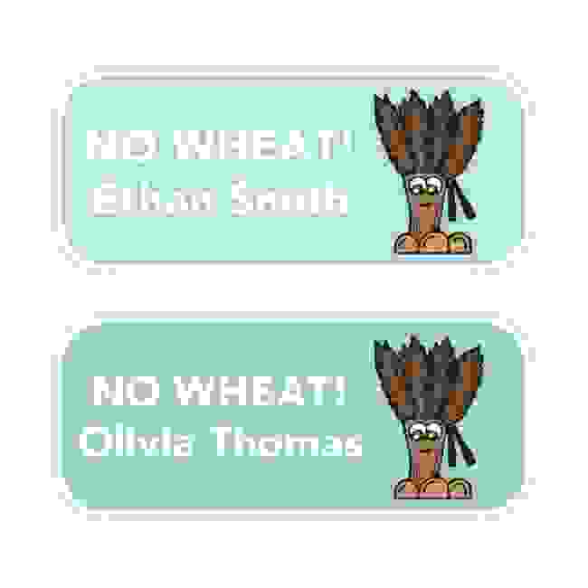 No Wheat - Allergy Labels - Style 3