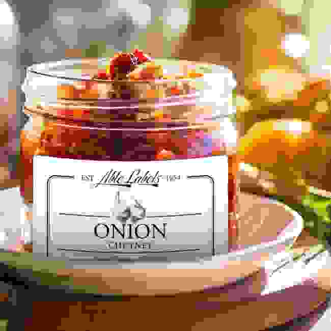 Personalised Vintage Onion Chutney Jam Jar Labels