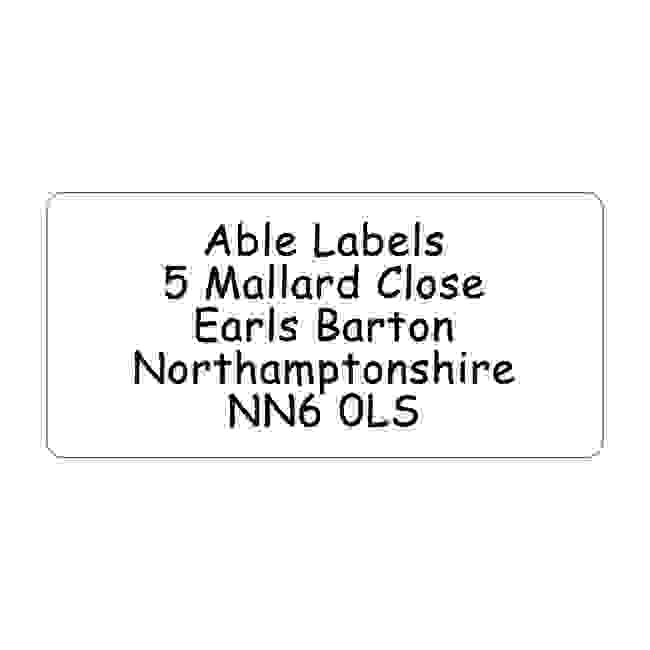 Clear Original Cut Address Labels