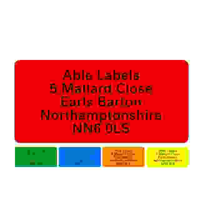 Original Labels Colour A4 Sheets