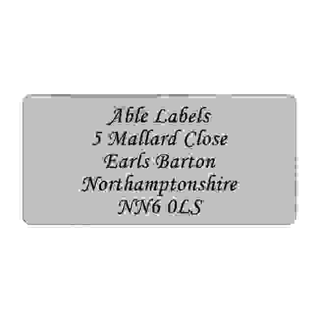Silver Original Cut Address Labels