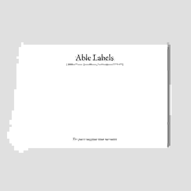Classic Correspondence Cards in Serif Font 270gsm