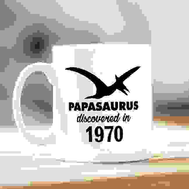 Papasaurus Father's Day Mug