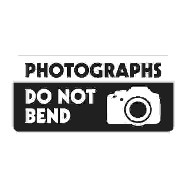 Photographs Do Not Bend - Pre Designed Labels