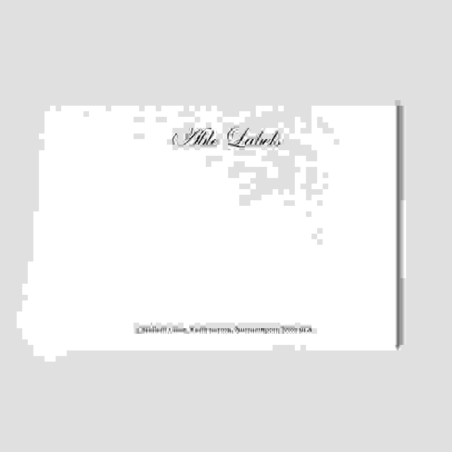 Premium Correspondence Cards in Script Font - 320 & 350gsm